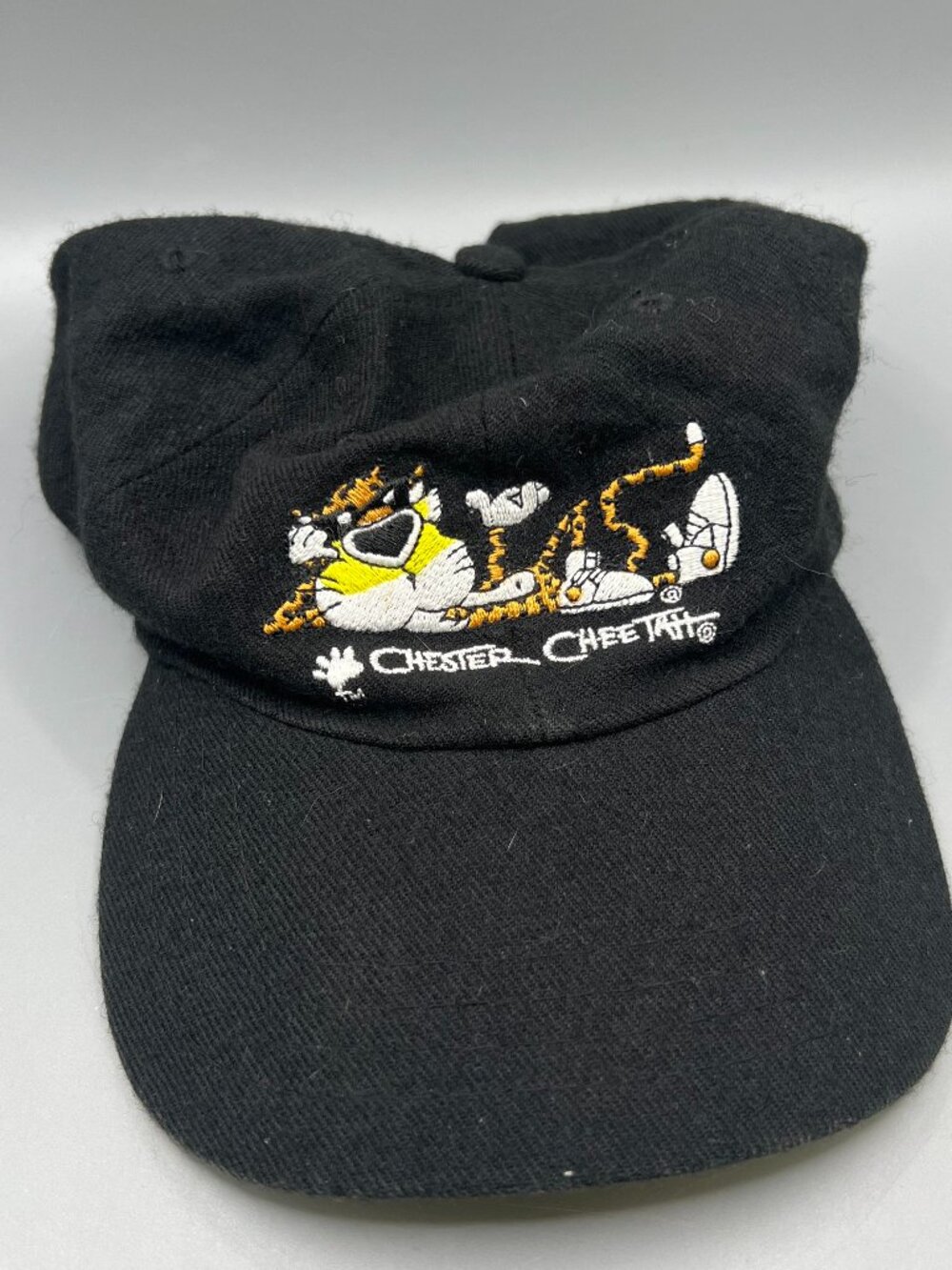 Planet Lunch Chester Cheetah Cheeto Hat Vintage Y2K Black
